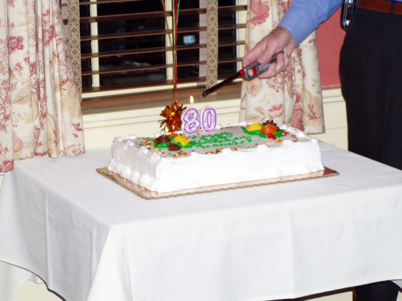 Lighting Up the Cake